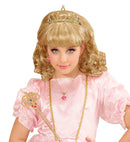 Blonde Princess Wig With Tiara In Box