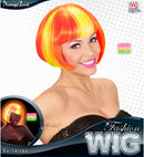 Neon Yellow Streaked Orange Valentina Wig In Box