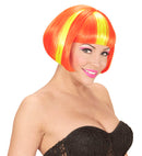 Neon Yellow Streaked Orange Valentina Wig In Box