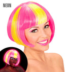 Neon Yellow Streaked Pink Valentina Wig In Box