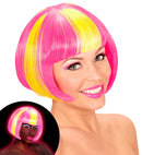 Neon Yellow Streaked Pink Valentina Wig In Box