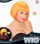 Mixed Neon Orange & Yellow Valentina Wig In Box