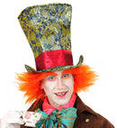 Crazy Hatter Top Hat With Hair 30 Cm