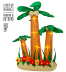 Set Of 3 Light-Up Airblown Inflatable Palm Trees 240 Cm
