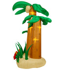 Set Of 3 Light-Up Airblown Inflatable Palm Trees 240 Cm