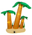 Set Of 3 Light-Up Airblown Inflatable Palm Trees 240 Cm