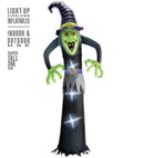 Light-Up Airblown Inflatable Witch 244 Cm