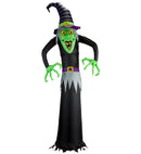 Light-Up Airblown Inflatable Witch 244 Cm