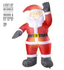 Light-Up Airblown Inflatable Santa Claus 244 Cm