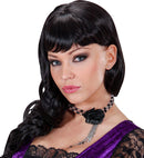 Black Gothic Flower Choker