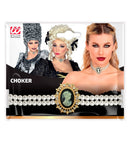 Cameo & Pearls Choker