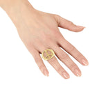 Gold Peace & Love Ring