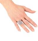 Strass Peace & Love Ring