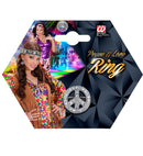 Strass Peace & Love Ring