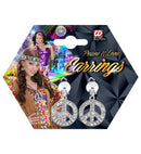 Strass Peace & Love Earrings