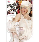 Roaring 20S Flapper  Dress, Hat, Gloves, Cigarette Holder 