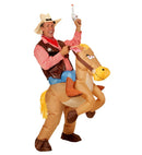 Cowboy On Horse  Airblown Inflatable Costume, Hat  