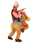 Cowboy On Horse  Airblown Inflatable Costume, Hat  