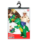 Explorer On Dinosaur  Airblown Inflatable Costume, Hat  