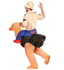 Explorer On Ostrich  Airblown Inflatable Costume  