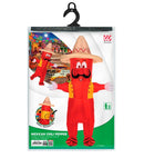 Mexican Chili Pepper  Airblown Inflatable Oversized Costume With Mask & Sombrero  