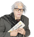 Old Man Comb Over Headpiece With Eyebrows