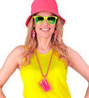 Neon Pink Shot Glass Necklace