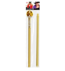 Collapsible Gold Pimp Cane 87 Cm