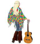 Psychedelic Hippie  Poncho, Headband 