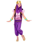 Arabian Princess  Blouse With Vest, Pants, Belt, Bracelets, Headpiece With Veil 