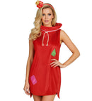 Christmas Sack  Dress, Headpiece 