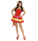 Miss Spain  Dress, Cockade Hair Comb 