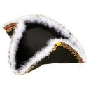Felt Tricorns With Marabou Trim
