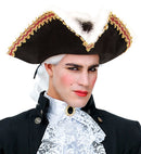 Felt Tricorns With Marabou Trim