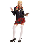 College Girl  Jacket, Tie Top, Skirt, Tie 