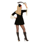Pirate Captain Lady  Dress With Jacket, Mini Tricorn Hat 