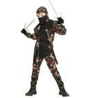 Ninja Soldier  Hooded Coat With Ties, Pants With Ties, Belt, Mask 