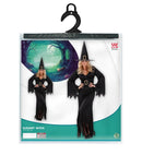Elegant Witch  Dress, Belt, Hat 