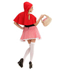 Red Capelet  Dress, Hooded Capelet 