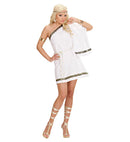 Greek Goddess  Dress With Shoulder Drape, Belt 