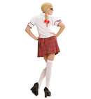 School Girl  Shirt, Skirt, Necktie, Hair Ribbons 