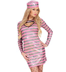 Convict Black/Pink  Dress, Hat 