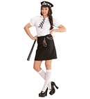British Police Officer  Shirt, Skirt, Tie, Hat, Handcuffs 