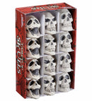 Skulls Display Box Of 12 - 3 Styles Ass. - 12 Cm