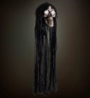 Talking Hooded Skull With Moving Jaw & Light Up Eyes Sound Sensor Activated - 70 Cm - Speaks 3 Different Rhymes