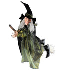 Flying Witch On Broom 100 Cm