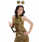 Gold Happy New Year Brooch