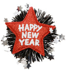 Red Happy New Year Brooch