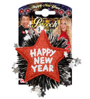 Red Happy New Year Brooch
