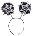 Silver Happy New Year Head Bopper
